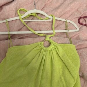 Lime Green Halter romper